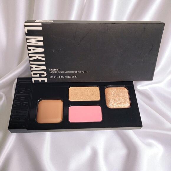IL Makiage High Point Bronzer Blush Highlighter Pro Palette Light NEW - Picture 1 of 8